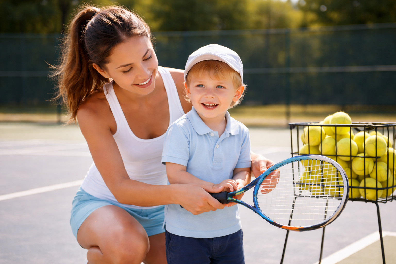 חוג טניס הורה וילד